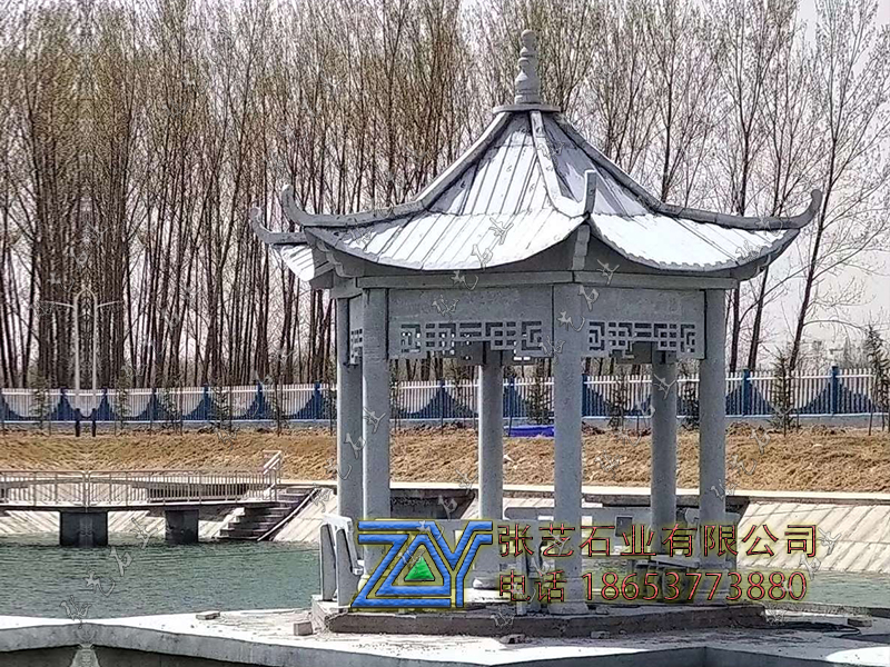 石亭子，石頭長廊